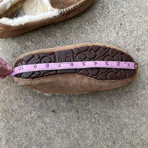 Ugg Ansley Chestnut Brown Suede Moccasin Slippers Women’s Sz 8 - Picture 11 of 11